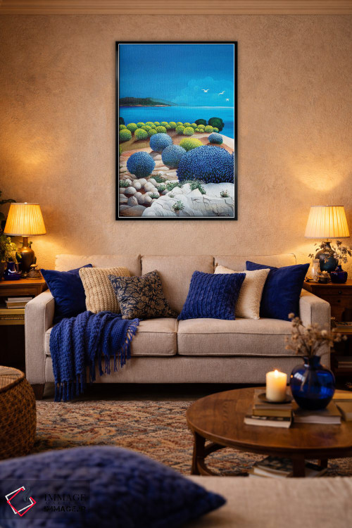 تابلو دکوراتیو جاودانه و اسطوخودوس اثر جوسیپ فالیچا - D4B