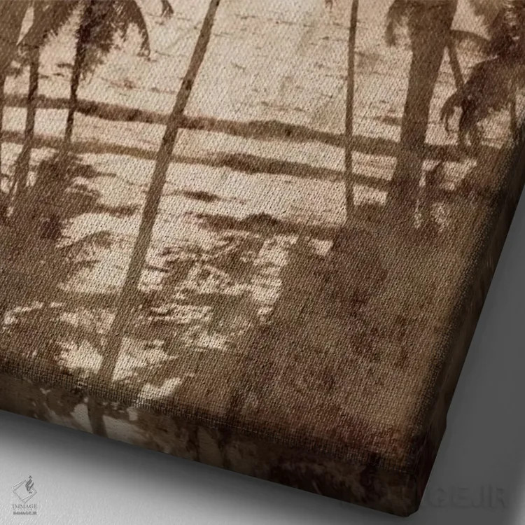 تابلو دکوراتیو بادهای تجاری I اثر جان سبا - نمای نزدیک بافت بوم