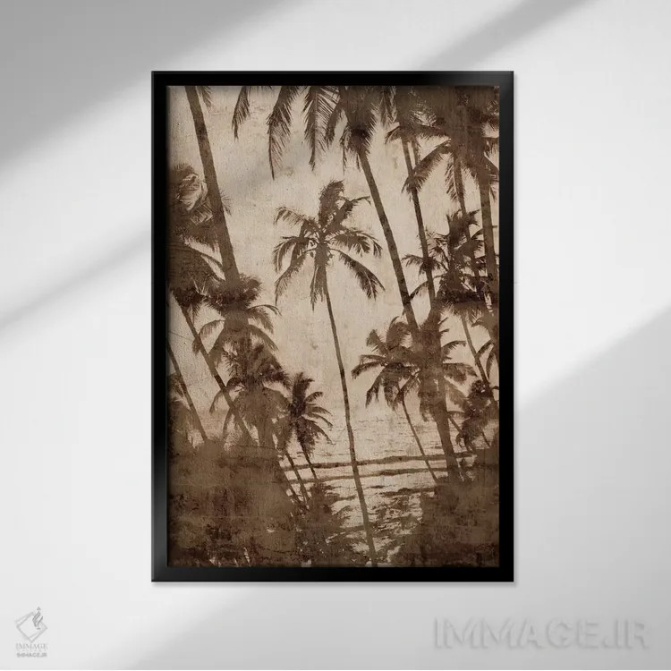 تابلو دکوراتیو بادهای تجاری I اثر جان سبا - نمای قابدار مشکی