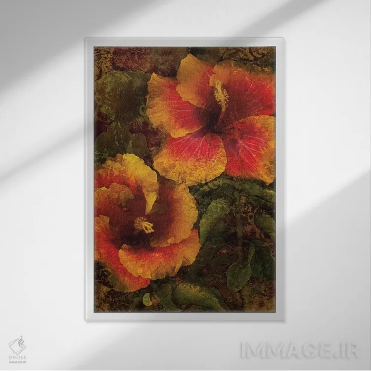 تابلو دکوراتیو ختمی I اثر جان سبا - نمای قابدار سفید