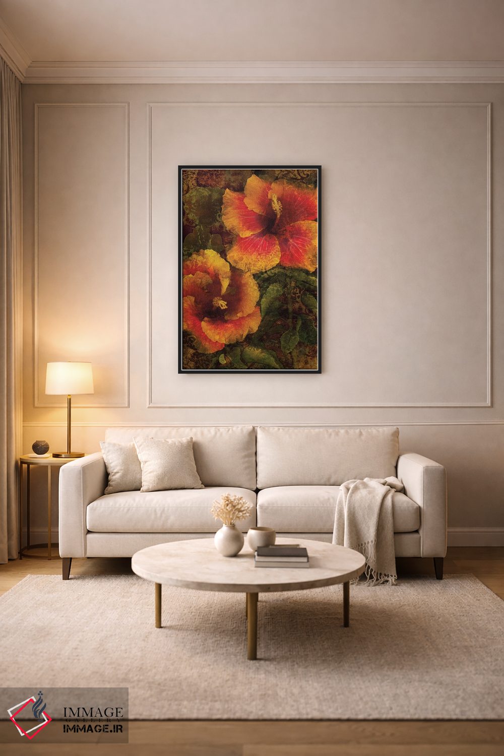 تابلو دکوراتیو ختمی I اثر جان سبا - D6B