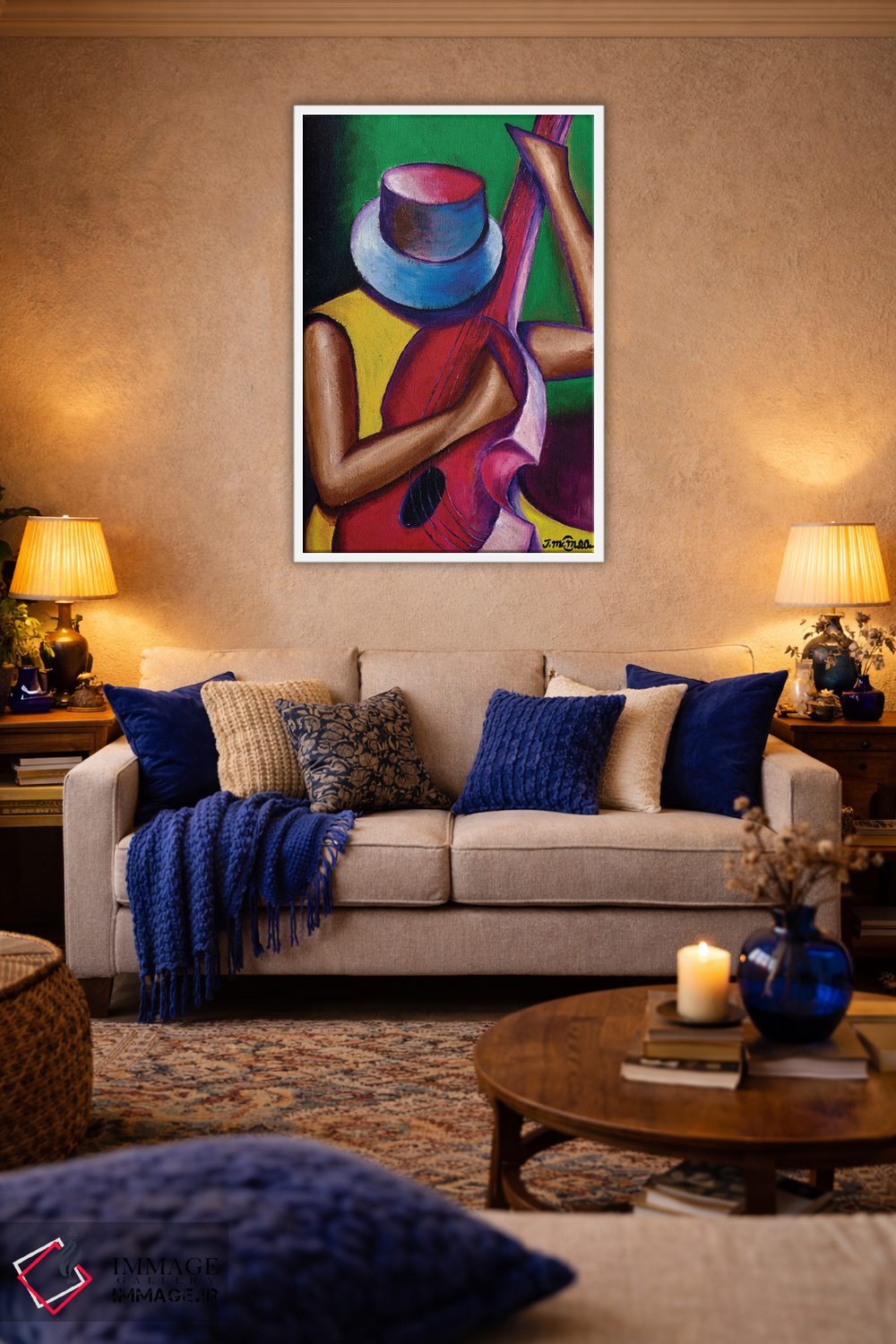 تابلو انتزاعی ملودی خوش آهنگ اثر یواخیم مک میلان - D3W