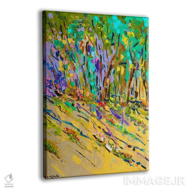 تابلو انتزاعی لبه شیب دار اثر یواخیم مک میلان - نمای پرسپکتیو محصول