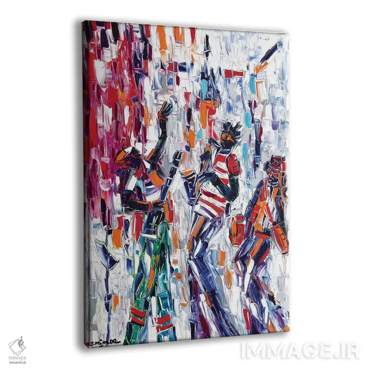 تابلو دکوراتیو حس و حال موسیقیایی اثر یواخیم مک میلان - نمای پرسپکتیو محصول