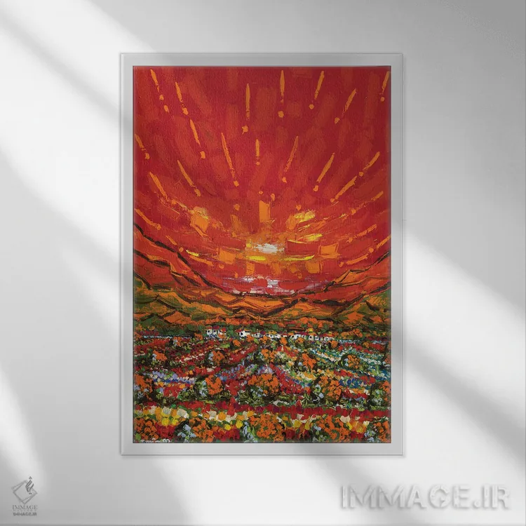 تابلو دکوراتیو آنجا اثر یواخیم مک میلان - نمای قابدار سفید