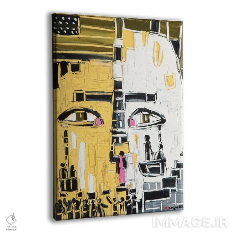 تابلو انتزاعی ترازوی عدالت اثر یواخیم مک میلان - نمای پرسپکتیو محصول