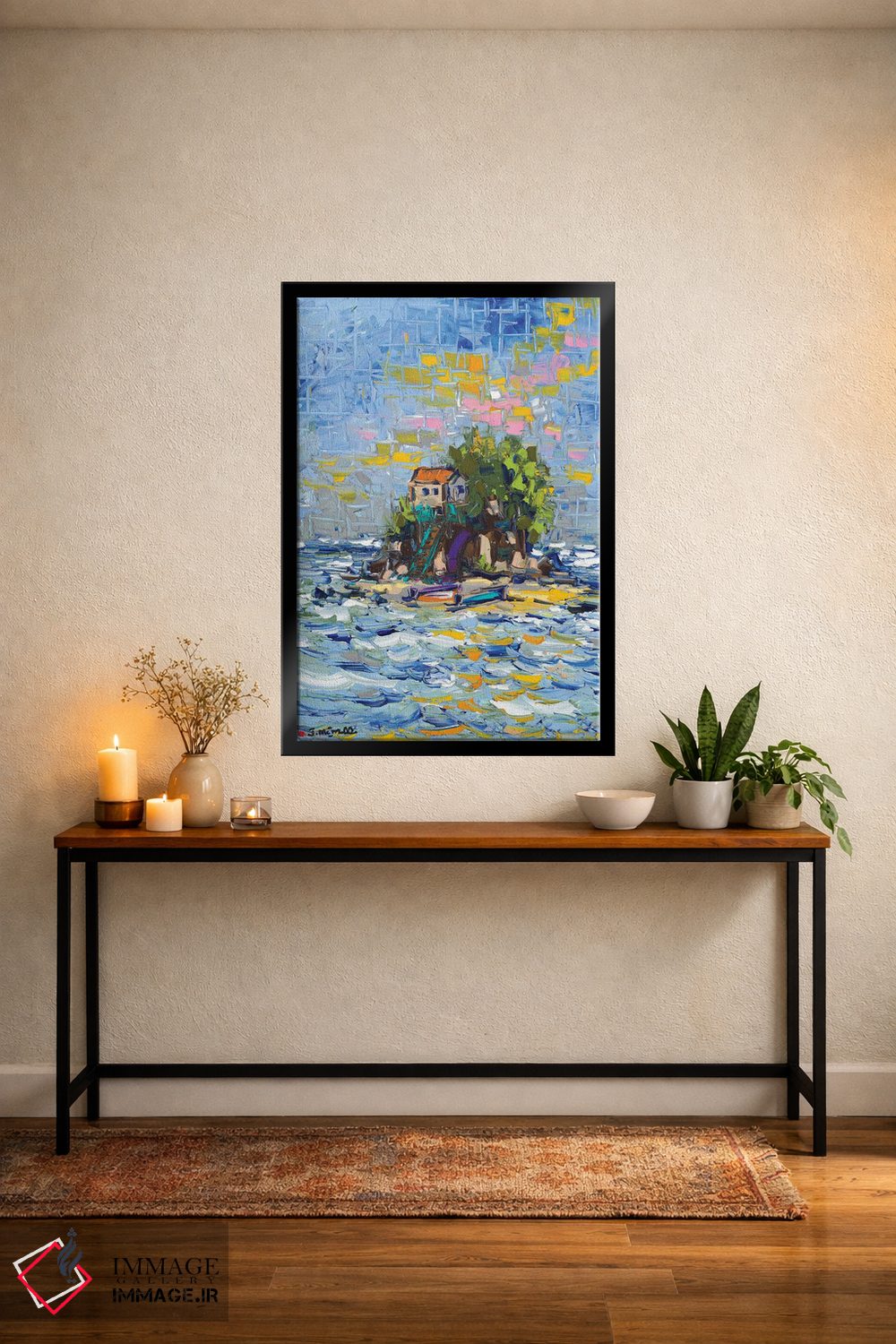 تابلو دکوراتیو پناهگاه جزیره ای اثر یواخیم مک میلان - D5B