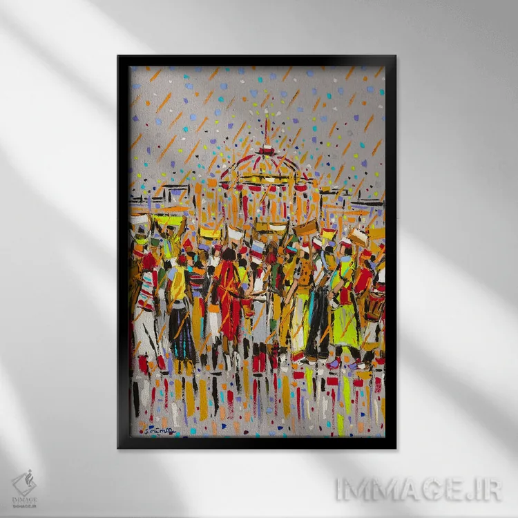 تابلو دکوراتیو همیشه چیزی هست اثر یواخیم مک میلان - نمای قابدار مشکی