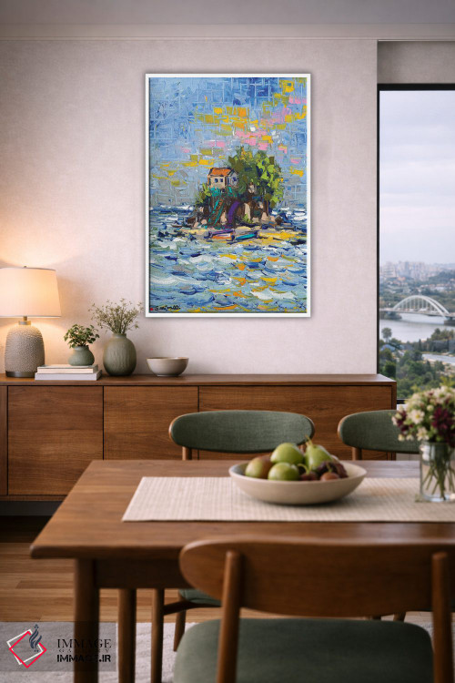 تابلو دکوراتیو پناهگاه جزیره ای اثر یواخیم مک میلان - D6W