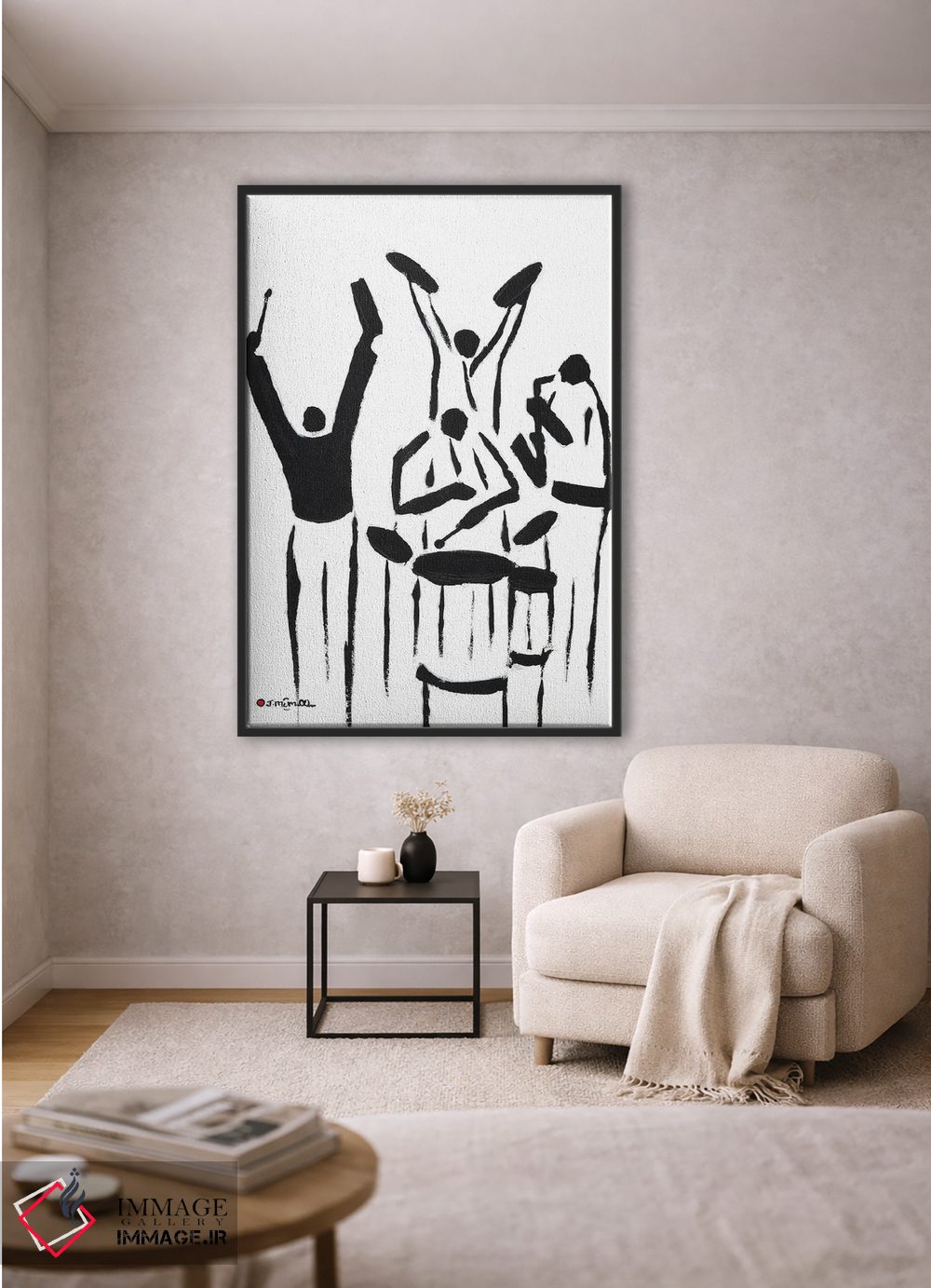 تابلو مینیمال بازیکنان اثر یواخیم مک میلان - D1B