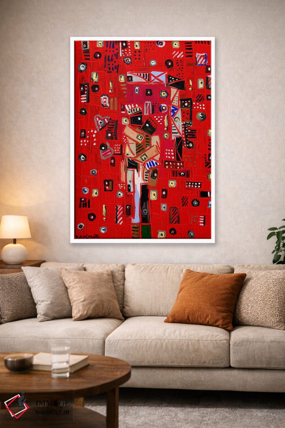 تابلو انتزاعی عشق در هوا اثر یواخیم مک میلان - D1W