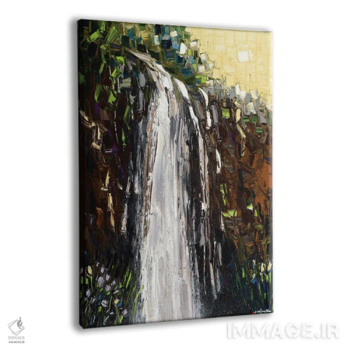 تابلو انتزاعی سرریز اثر یواخیم مک میلان - نمای پرسپکتیو محصول