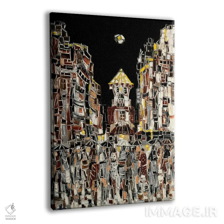 تابلو دکوراتیو میدان موزاییکی اثر یواخیم مک میلان - نمای پرسپکتیو محصول