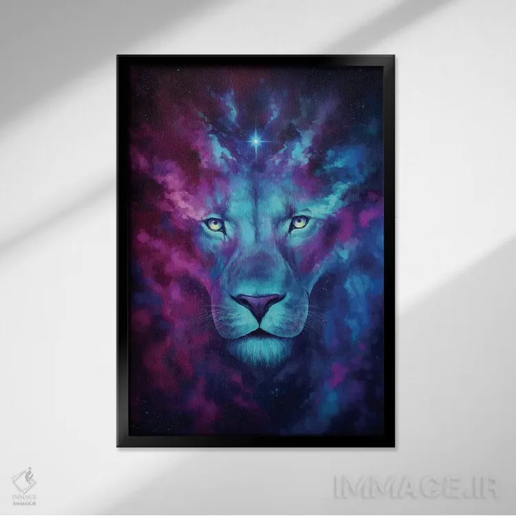 تابلو دکوراتیو فرزند اول اثر جو جو آرت - نمای قابدار مشکی