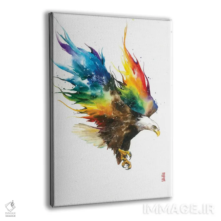 تابلو دکوراتیو آزادی اثر جونگکی - نمای پرسپکتیو محصول