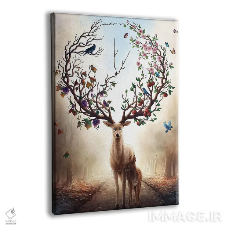 تابلو دکوراتیو فصل ها اثر جو جو آرت - نمای پرسپکتیو محصول