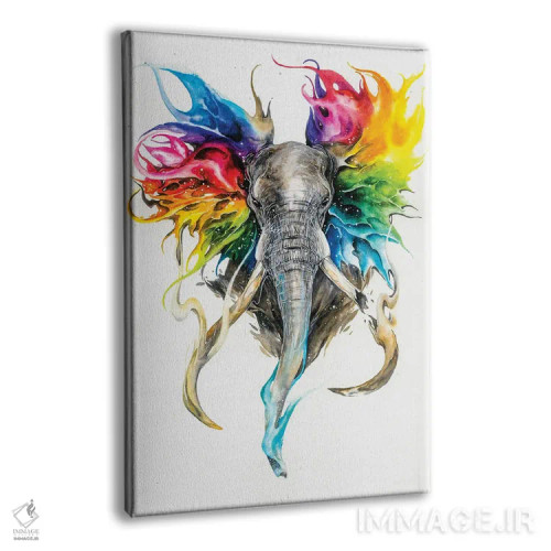 تابلو دکوراتیو رنگ های زندگی اثر جونگکی - نمای پرسپکتیو محصول