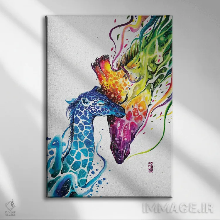 تابلو دکوراتیو نوزاد من اثر جونگکی - نمای روبهرو روی دیوار