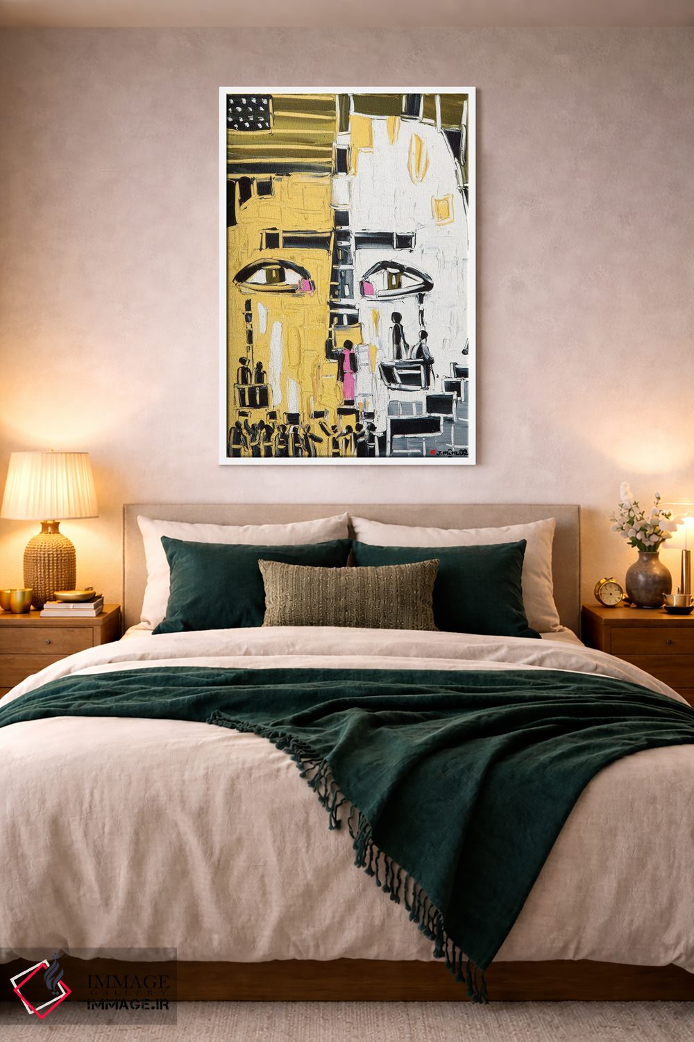 تابلو انتزاعی ترازوی عدالت اثر یواخیم مک میلان - D2W