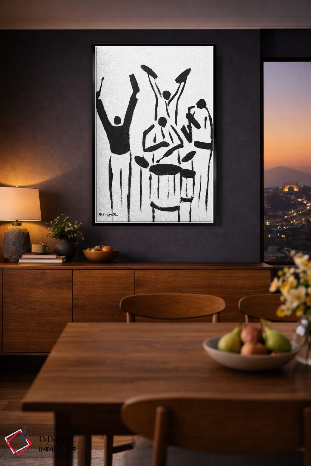 تابلو مینیمال بازیکنان اثر یواخیم مک میلان - D2B