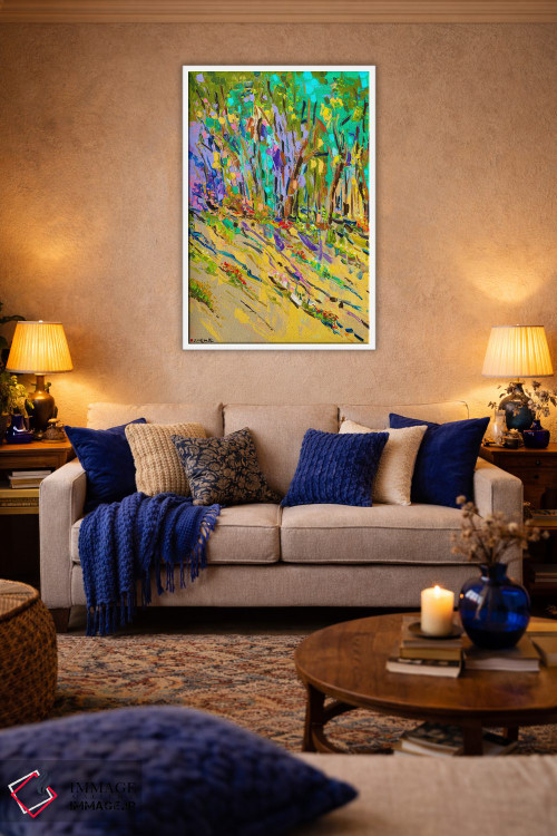 تابلو انتزاعی لبه شیب دار اثر یواخیم مک میلان - D2W