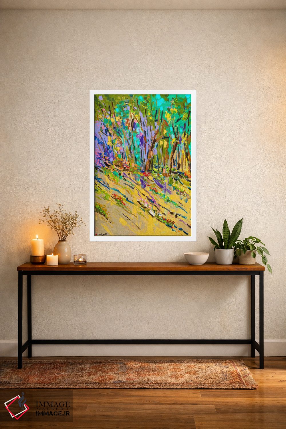 تابلو انتزاعی لبه شیب دار اثر یواخیم مک میلان - D3W