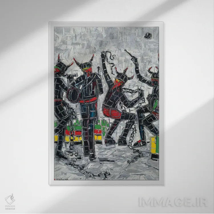 تابلو دکوراتیو جب ژوورت اثر یواخیم مک میلان - نمای قابدار سفید