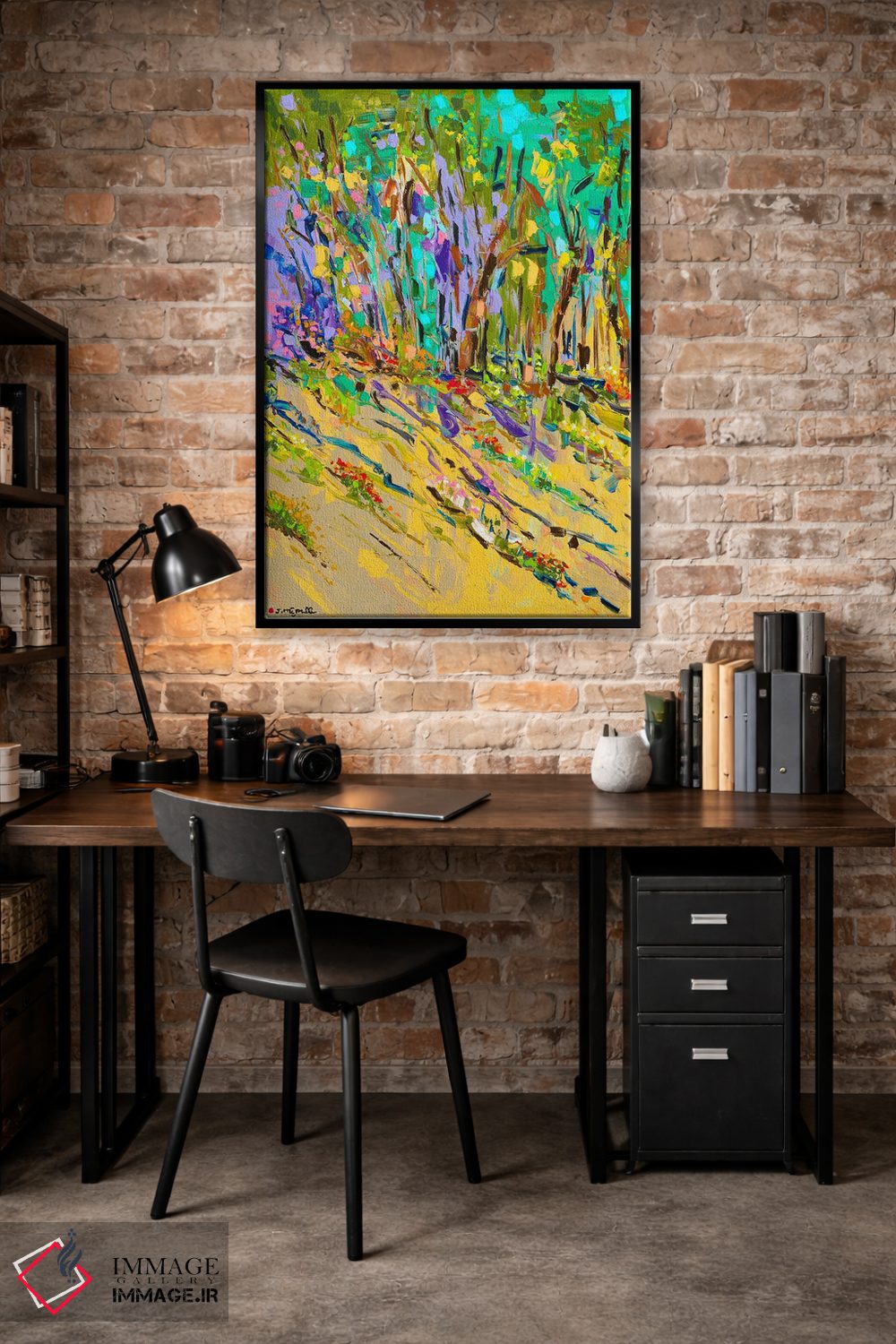 تابلو انتزاعی لبه شیب دار اثر یواخیم مک میلان - D4B