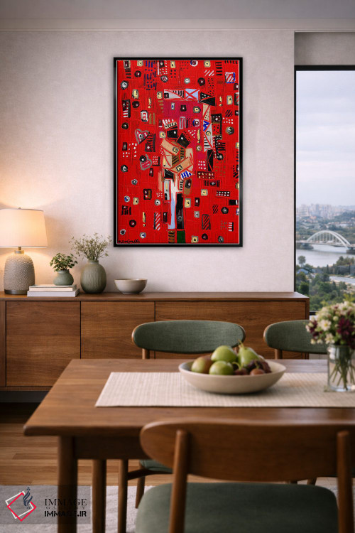 تابلو انتزاعی عشق در هوا اثر یواخیم مک میلان - D6B