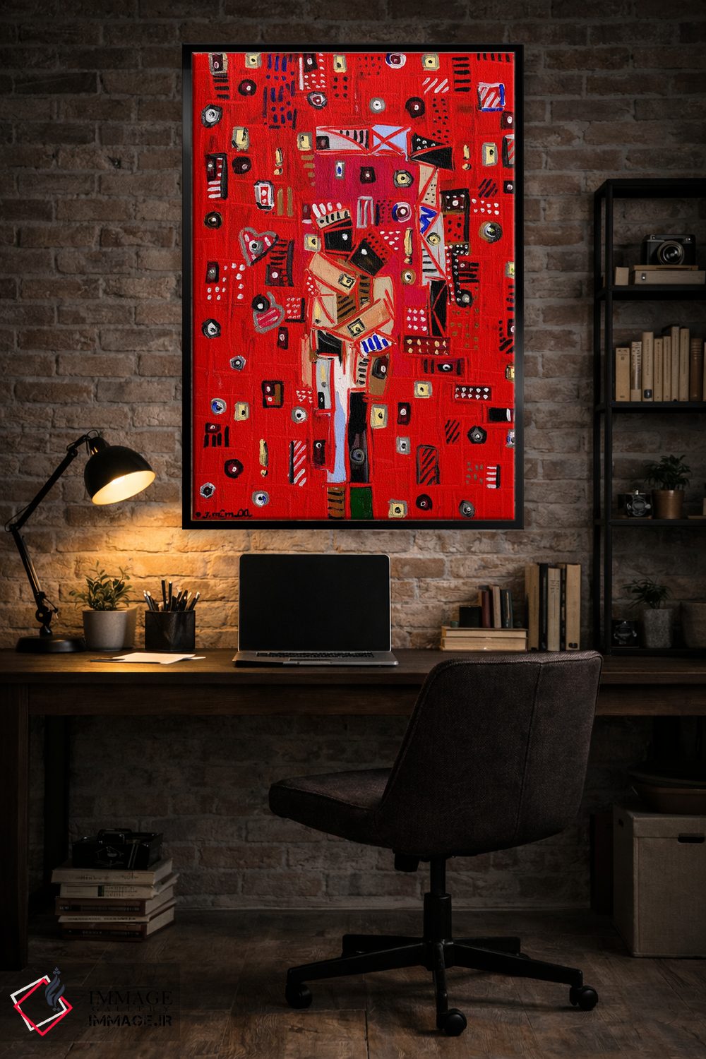 تابلو انتزاعی عشق در هوا اثر یواخیم مک میلان - D5B