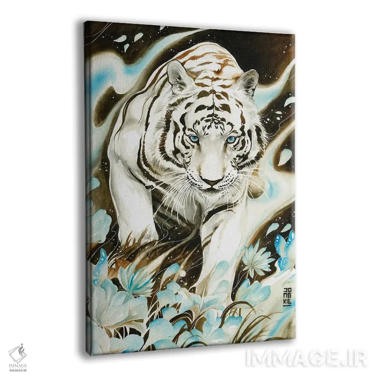 تابلو دکوراتیو روح سفید اثر جونگکی - نمای پرسپکتیو محصول