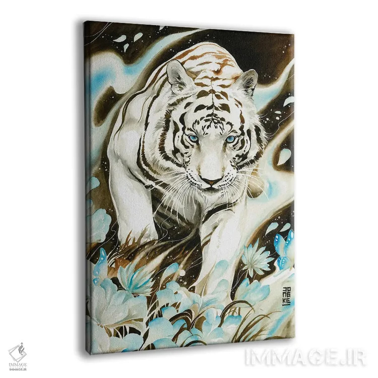 تابلو دکوراتیو روح سفید اثر جونگکی - نمای پرسپکتیو محصول