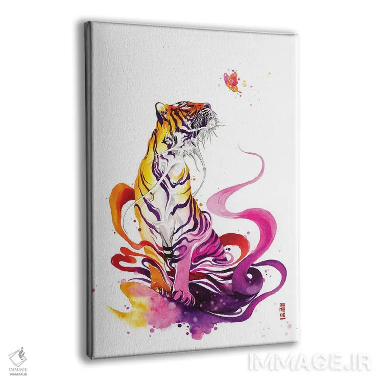 تابلو دکوراتیو تغییرات زندگی اثر جونگکی - نمای پرسپکتیو محصول