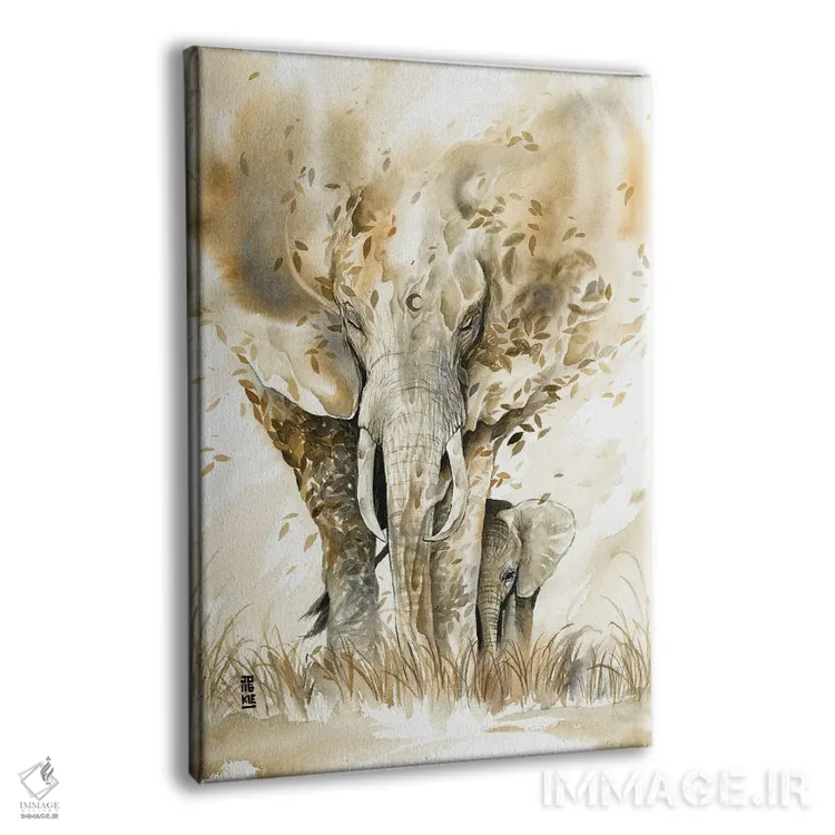 تابلو دکوراتیو روح نگهبان اثر جونگکی - نمای پرسپکتیو محصول