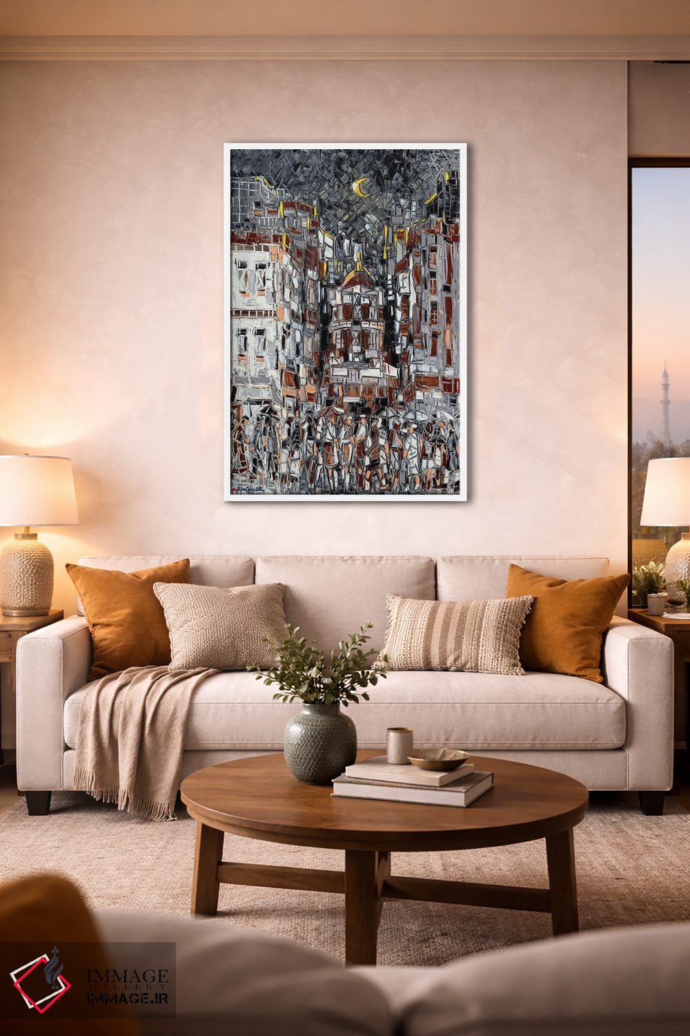 تابلو انتزاعی مرکز تنوع اثر یواخیم مک میلان - D1W