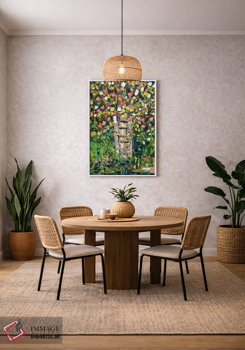 تابلو انتزاعی میهن پرست اثر یواخیم مک میلان - D2W