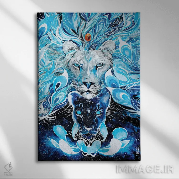 تابلو دکوراتیو پادشاه جاودان اثر جونگکی - نمای روبهرو روی دیوار