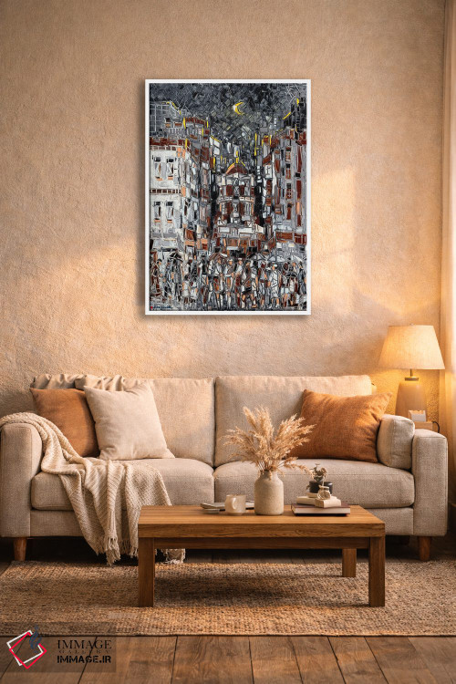 تابلو انتزاعی مرکز تنوع اثر یواخیم مک میلان - D3W