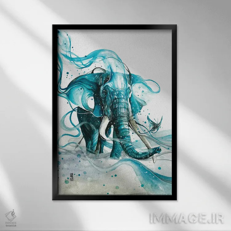 تابلو دکوراتیو امید اثر جونگکی - نمای قابدار مشکی