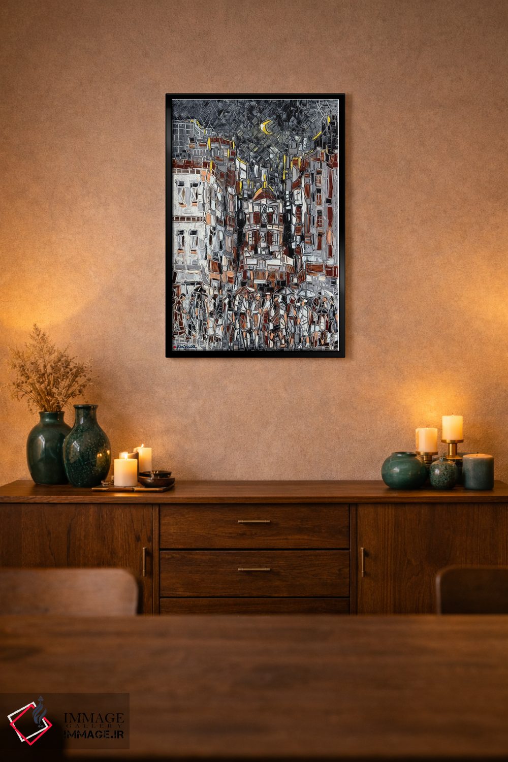 تابلو انتزاعی مرکز تنوع اثر یواخیم مک میلان - D2B