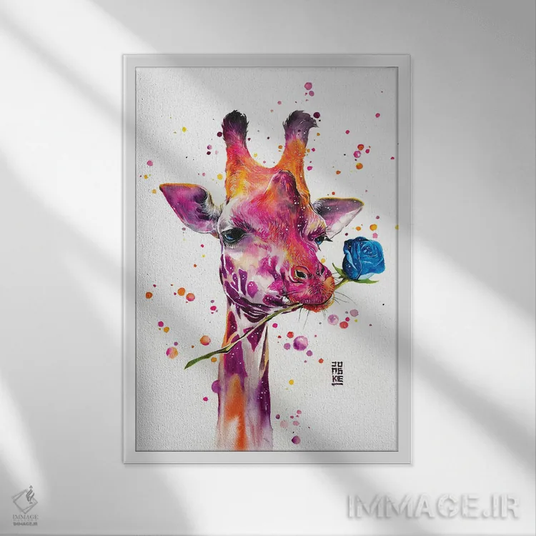 تابلو دکوراتیو کاسانوا اثر جونگکی - نمای قابدار سفید