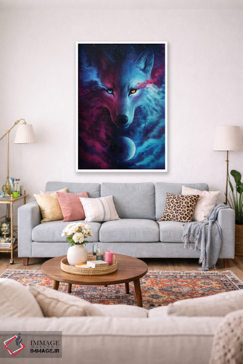 تابلو دکوراتیو جایی که نور و تاریکی به هم می رسند اثر جو جو آرت - D1W