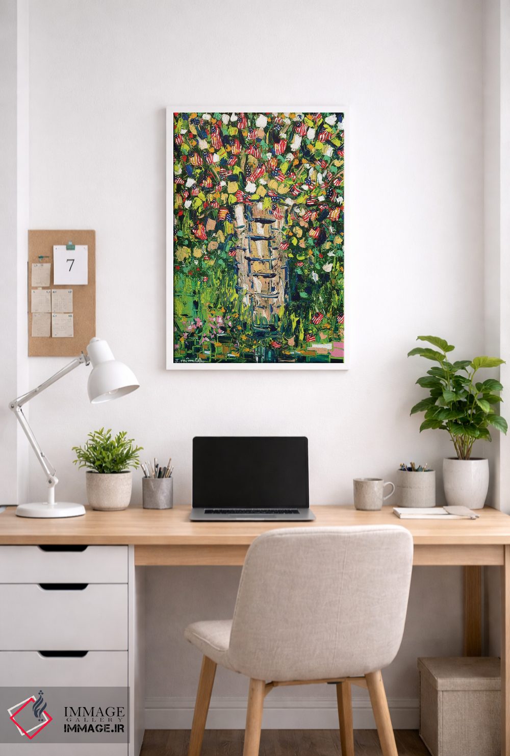 تابلو انتزاعی میهن پرست اثر یواخیم مک میلان - D4W