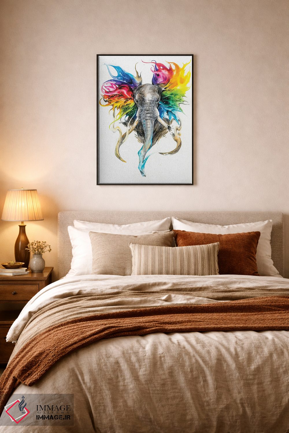 تابلو دکوراتیو رنگ های زندگی اثر جونگکی - D6B