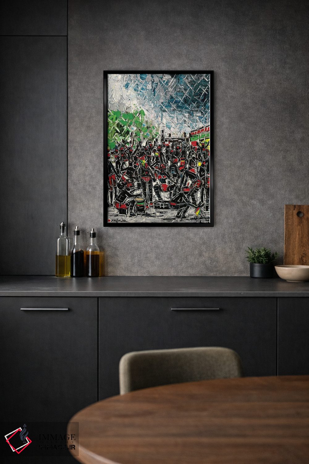 تابلو انتزاعی کارناوال ژوورت اثر یواخیم مک میلان - D2B