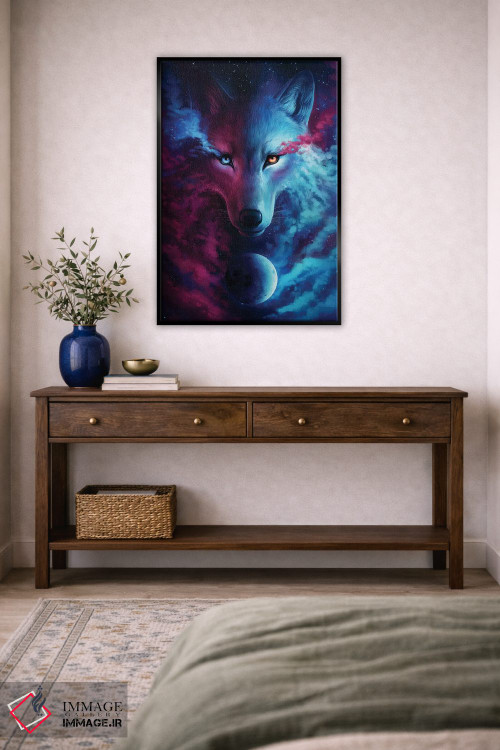 تابلو دکوراتیو جایی که نور و تاریکی به هم می رسند اثر جو جو آرت - D5B