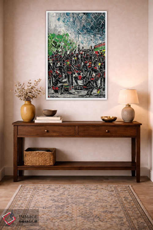 تابلو انتزاعی کارناوال ژوورت اثر یواخیم مک میلان - D3W