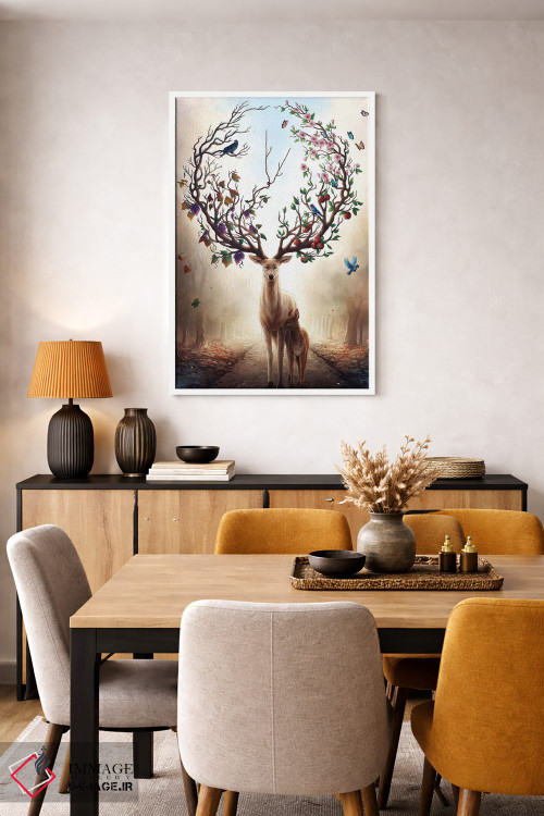 تابلو دکوراتیو فصل ها اثر جو جو آرت - D6W