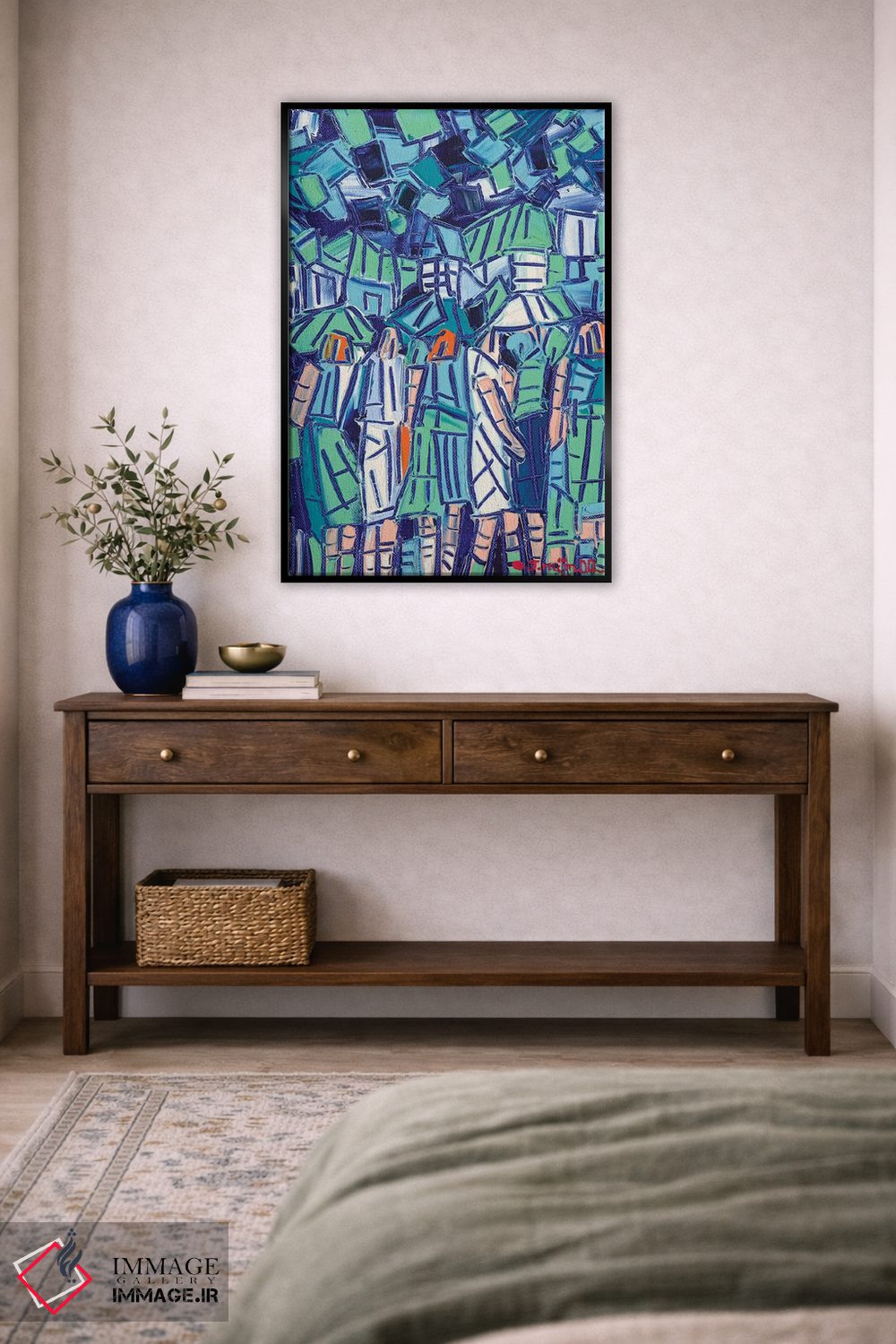 تابلو انتزاعی قطعات شهر اثر یواخیم مک میلان - D6B