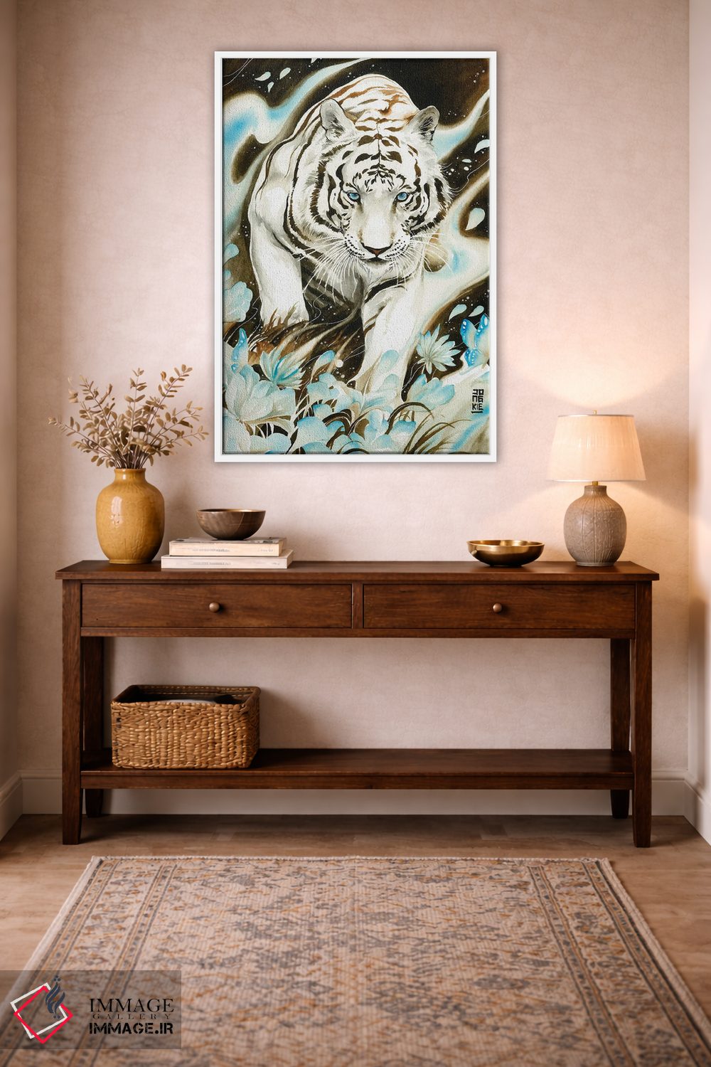 تابلو دکوراتیو روح سفید اثر جونگکی - D2W